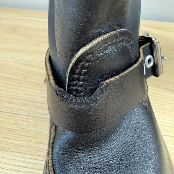 Vintage Harley Davidson Riding Boots Mens Size 7 Leather Harness Eagle Steel Toe - Picture 9 of 14